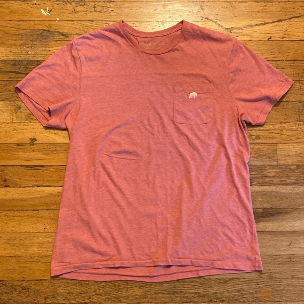 Banana Republic Men's Pink Short Sleeve Tee